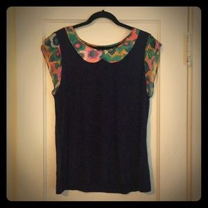 Modcloth Flutter Sleeve Top Size XL